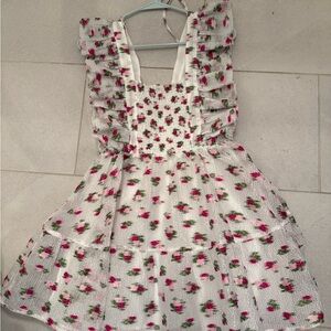 Floral Ruffle Kids Dress
